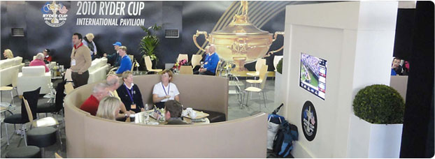seating in 2010 Ryder Cup International Pavilion